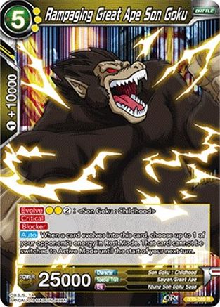 Rampaging Great Ape Son Goku (BT3-089) - Cross Worlds