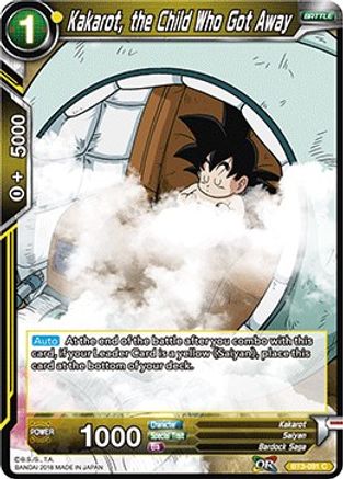 Kakarot, the Child Who Got Away (BT3-091) - Cross Worlds