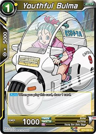 Youthful Bulma (BT3-095) - Cross Worlds Foil