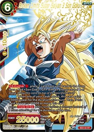 Broken Limits Super Saiyan 3 Son Goku (SD2-02) - Cross Worlds