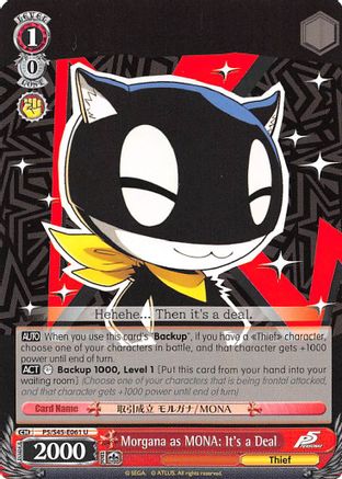 Morgana as MONA: It's a Deal (P5/S45-E061 U) - Persona 5