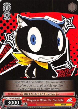 Morgana as MONA: The Plan Fails (P5/S45-TE14 TD) - Persona 5