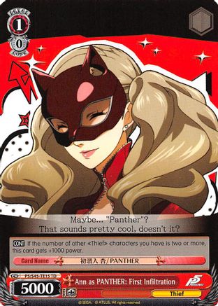 Ann as PANTHER: First Infiltration (P5/S45-TE15 TD) - Persona 5