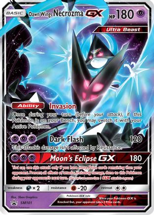 Dawn Wings Necrozma GX SM101 - Holofoil SM Promos - Promo