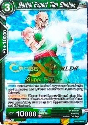 Martial Expert Tien Shinhan (Super Player Stamped) (BT2-083) - Tournament Promotion Cards
