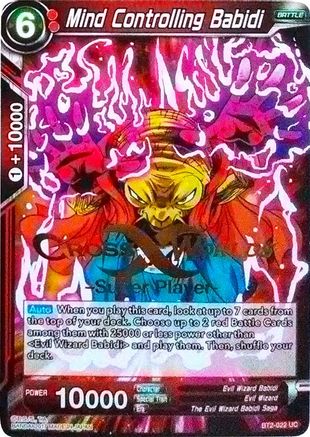 Mind Controlling Babidi (Super Player Stamped) (BT2-022) - Tournament Promotion Cards