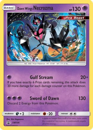 Dawn Wings Necrozma SM106 - Holofoil SM Promos - Promo