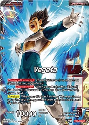 Vegeta // Saiyan Bond Vegeta (TB1-001) - Tournament of Power
