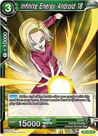 Infinite Energy Android 18 (TB1-055) - Tournament of Power