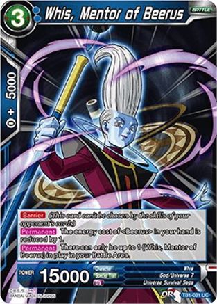 Whis, Mentor of Beerus (TB1-031) - Tournament of Power