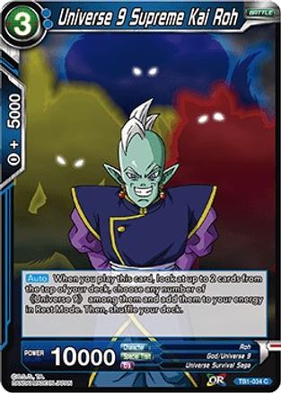 Universe 9 Supreme Kai Roh (TB1-034) - Tournament of Power Foil