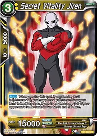 Secret Vitality Jiren (TB1-082) - Tournament of Power Foil