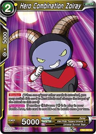 Hero Combination Zoiray (TB1-087) - Tournament of Power Foil