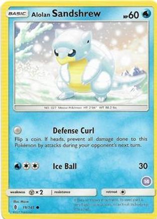 Alolan Sandshrew (14) 019 SM Trainer Kit Alolan Sandslash & Alolan Ninetales - Common