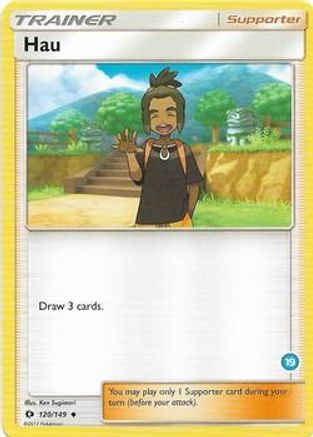 Hau (19) (Alolan Ninetales Half-Deck) 120 SM Trainer Kit Alolan Sandslash & Alolan Ninetales - Uncommon