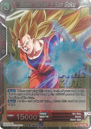Super Saiyan 3 Son Goku (Metallic Foil) (Event Pack 2018) (P-003) - Promotion Cards Foil
