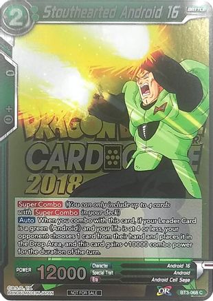 Stouthearted Android 16 (Metallic Foil) (Event Pack 2018) (BT3-068) - Promotion Cards Foil