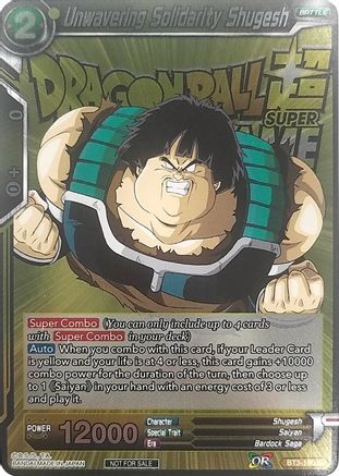 Unwavering Solidarity Shugesh (Metallic Foil) (Event Pack 2018) (BT3-100) - Promotion Cards Foil