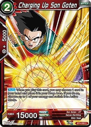 Charging Up Son Goten (BT4-008) - Colossal Warfare