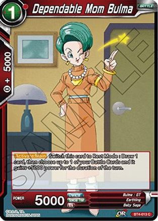 Dependable Mom Bulma (BT4-013) - Colossal Warfare Foil