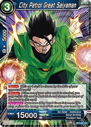 City Patrol Great Saiyaman (BT4-027) - Colossal Warfare Foil