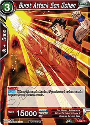 Burst Attack Son Gohan (P-049) - Promotion Cards