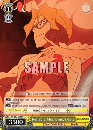 Reliable Mechanic, Leyte (GL/S52-E025) - Gurren Lagann