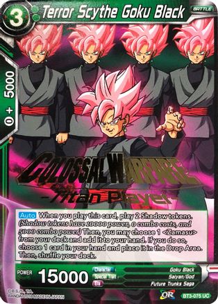 Terror Scythe Goku Black (Titan Player Stamped) (BT3-075) - Tournament Promotion Cards