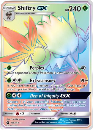 Shiftry GX (Secret) 169 - Holofoil SM Celestial Storm - Secret Rare