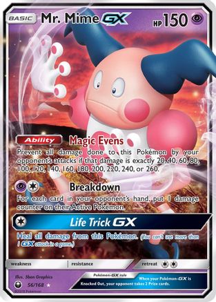 Mr. Mime GX 056/168 - Holofoil SM Celestial Storm - Ultra Rare