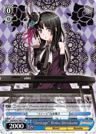 "Onstage" Rinko Shirokane (BD/W54-TE05 TD) - BanG Dream! Girls Band Party!