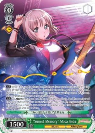 "Sunset Memory" Moca Aoba (A) (SPM) (BD/W54-E033SPMa SPM) - BanG Dream! Girls Band Party!
