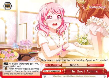 The One I Admire (BD/W54-E067 CR) - BanG Dream! Girls Band Party!