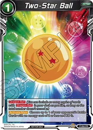 Two-Star Ball (P-084) - Promotion Cards Foil