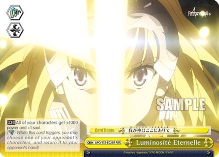 Luminosite Eternelle (RRR) (APO/S53-E023R RRR) - Fate/Apocrypha