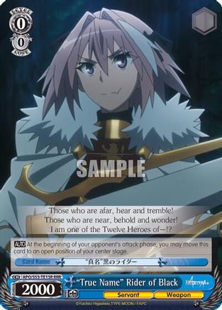 "True Name" Rider of Black (RRR) (APO/S53-TE13R RRR) - Fate/Apocrypha