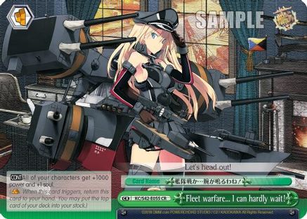 Fleet warfare... I can hardly wait! (KC/S42-E055 CR) - KanColle: Arrival! Reinforcement Fleets from Europe!