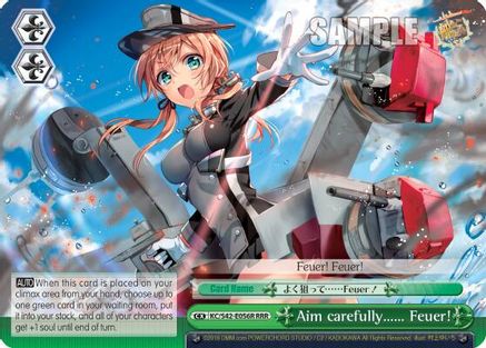 Aim carefully...... Feuer! (RRR) (KC/S42-E056R RRR) - KanColle: Arrival! Reinforcement Fleets from Europe!