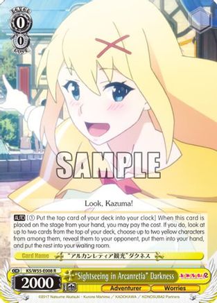 "Sightseeing in Arcanretia" Darkness (KS/W55-E008 R) - KonoSuba 2