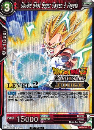Double Shot Super Saiyan 2 Vegeta (Level 2) (BT2-010) - Judge Promotion Cards