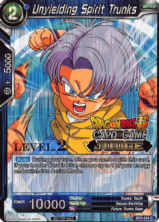 Unyielding Spirit Trunks (Level 2) (BT2-044) - Judge Promotion Cards