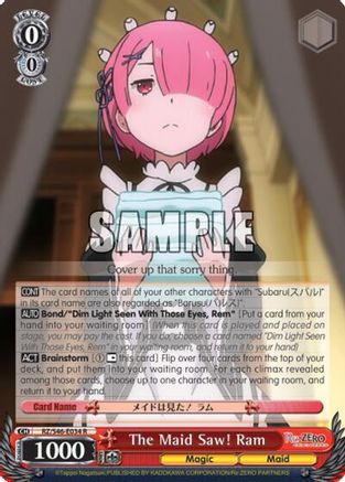 The Maid Saw! Ram (RZ/S46-E034 R) - Re:ZERO
