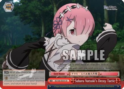 Subaru Natsuki's Decoy Tactic (RZ/S46-E054 CR) - Re:ZERO