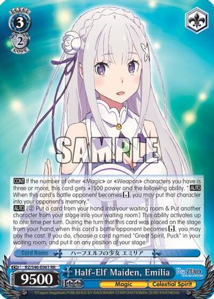 Half-Elf Maiden, Emilia (RZ/S46-E061 RR) - Re:ZERO