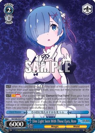 Dim Light Seen With Those Eyes, Rem (RZ/S46-E079 U) - Re:ZERO