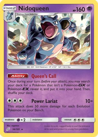 Nidoqueen 056/181 SM Team Up - Rare
