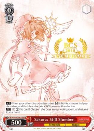 Sakura: Still Slumber (2018 World Finals) (BCS2018/WS02EN PR) - Bushiroad Event Cards