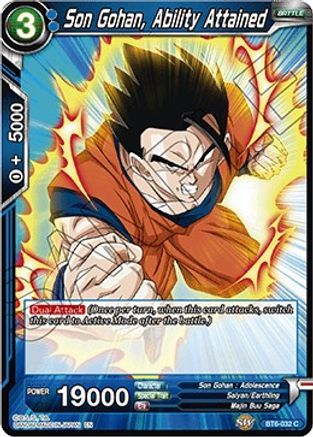 Son Gohan, Ability Attained (BT6-032) - Destroyer Kings Foil