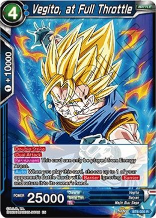 Vegito, at Full Throttle (BT6-035) - Destroyer Kings