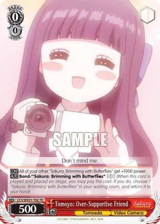 Tomoyo: Over-Supportive Friend (CCS/WX01-T06 TD) - Cardcaptor Sakura: Clear Card